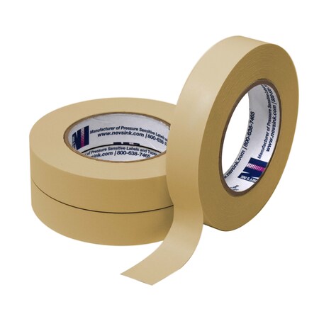Nevs 1" wide x 60yd Tan Labeling Tape T-100-Tan